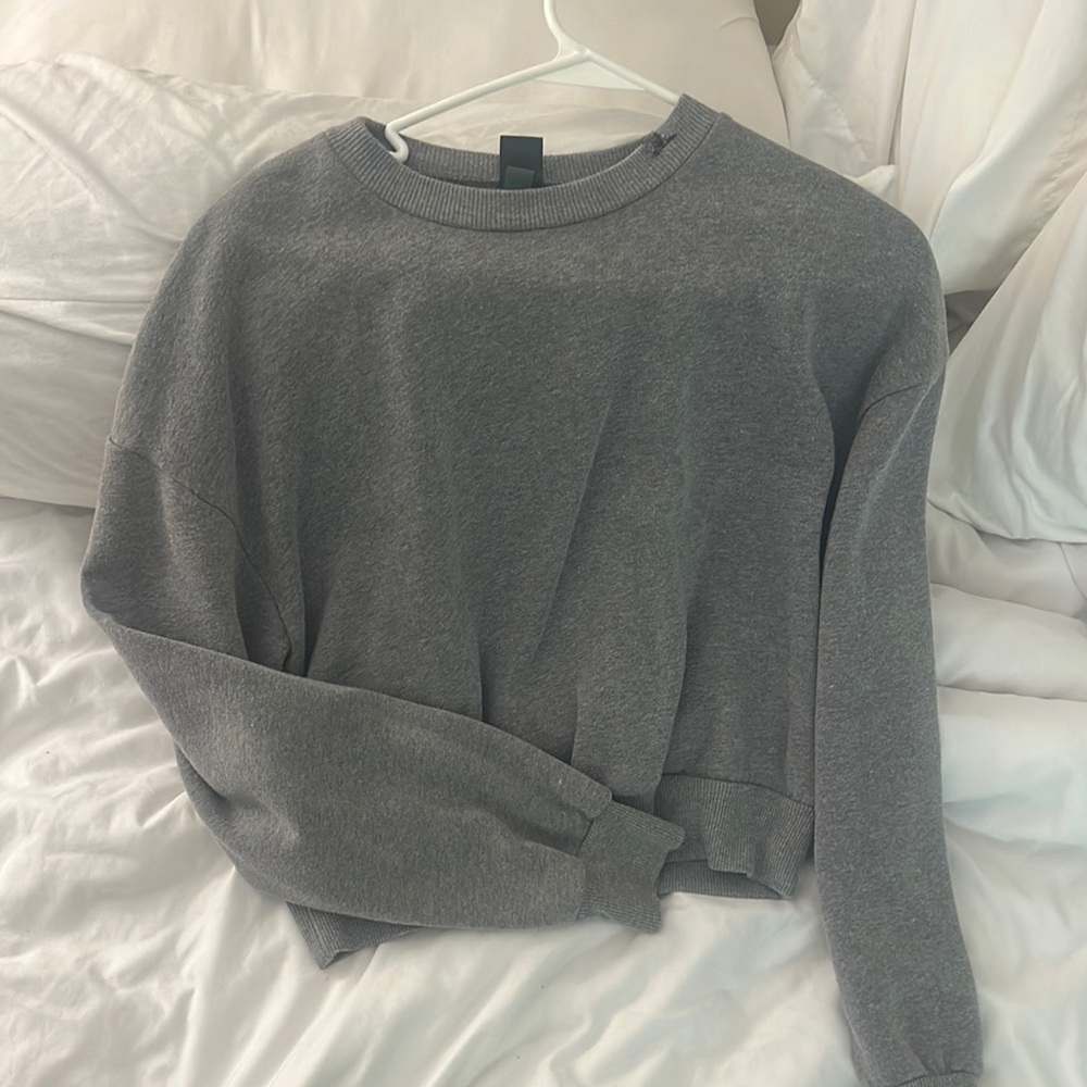 Wild Fable Cropped Gray Sweatshirt
